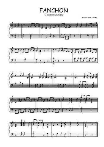 Téléchargez l'arrangement pour piano de la partition de Fanchon en PDF